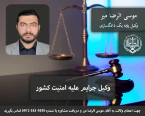 وکیل جرایم علیه امنیت کشور